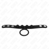 Kink Leather Penis Ring 3.5 CM With Pressure Closure 23 X 2 CM