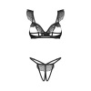 Afbeelding van Obsessive - Carrola 2-delige Open Lingerieset - Zwart