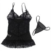 Subblime Babydoll Adjustable Straps Lace Black L/XL