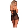 Livco Corsetti Baririn LC 90633 Shirt + Thong Black L/XL
