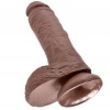 King Cock 8 Brown Balls 20.3 CM
