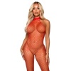 Leg Avenue Racer Neck Bodystocking One Size Red
