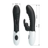 Pretty Love Naughty Bunny Rabbit Vibrator - Black