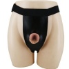 Pretty Love Harness Briefs with Dildo Brown