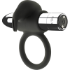 Black&Silver Burton Rechargeable Ring, 10 Vibration Modes