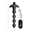 Afbeelding van BANG! - 28X Vibrerende Silicone Anaalkralen met Afstandsbediening - Zwart