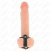 Kink Adjustable Leather Penis Ring and Ball Divider Strap