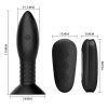 Mr Play Anal Plug with Rotating Balls, Remote