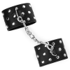 Kink Wrist Restraints with Rivets, Black