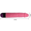 Baile Colorful Realistic Vibrator 23 cm Pink
