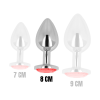 Ohmama - Anal Plug With Red Crystal 8 Cm