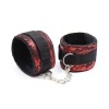 Ohmama Fetish Velvet Red Black Handcuffs