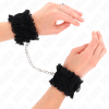 Kink Lace Elastic Wrist Restraints Black