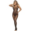 Subblime Long Fishnet Bodystocking with Chest and Back Straps