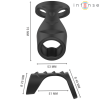 Intense Theo Double Silicone Penis Ring Black Model 3