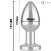 Intense Anal Plug Metal 10 Vibrations L with Remote