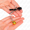 KINK Gold Jingle Bell Pendant Nipple Clamps 6cm