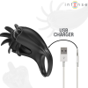 Intense Mabel Vibrating Ring w/ Clitoral Stimulator, Black