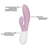 LELO INA Twist Rabbit Vibrator Pink