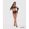 Afbeelding van Obsessive - Rossay 4-delige Open Set - Zwart