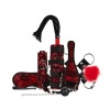 Afbeelding van Bedroom Fantasies - Lace & Leather Look - 8-delige Bondage Set - Rood