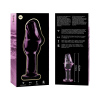 Nebula Series Model 6 Anal Plug Glass Pink 12.5cm