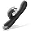 Black&Silver DJ Adam Rabbit Vibrator Black