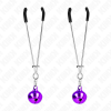KINK Thin Bell Nipple Clamps Purple 7cm