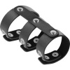 Darkness Double Adjustable Leather Ring