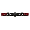 Afbeelding van Bedroom Fantasies - Lace & Leather Look - 8-delige Bondage Set - Rood