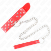 KINK Necklace Red Rings Lace 36-50cm
