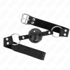 Kink Breathable Ball 4cm Gag with Double Rivet
