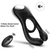 Armony Veyron Double Vibrator Ring Remote Black