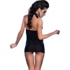 Chilirose CR 3859 Babydoll & Thong Black/Blue L/XL