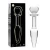 Nebula Series Model 7 Anal Plug Glass Clear 13.5cm
