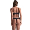 Bye Bra Invisible Thong 2 Pack Beige & Black XXL
