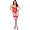 Chilirose CR 4881 Red Crotchless Body S