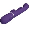 Pretty Love Shania Triple Rabbit Vibrator Purple
