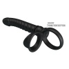 Pretty Love Merritt Anal Vibrator Ring Black