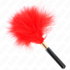 Kink Red Gold Metal Tickle Feathers 18 Cm