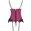 Livco Corsetti Agrafena CF 90436 Corset Set Burgundy S/M
