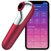 SATISFYER Dual Love Vibrator Suction Red