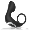 Black&Silver Remote Control Anal Massager, Black