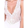 PASSION Lace Bodysuit White S