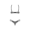 Afbeelding van Obsessive – Euridia 2-delige Crotchless Set – Zwart