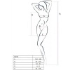Passion Woman Bs026 Black Dress Style Bodystocking One Size