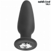 Addicted Toys Anal Plug with Jewel Silicone S 8.8CM