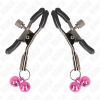 KINK Double Bell Nipple Clamp Pink 6cm