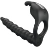 Pretty Love Blackney Penis Ring Vibrator Plug Black