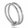 Metal Hard Double Glans Ring 28mm Steel